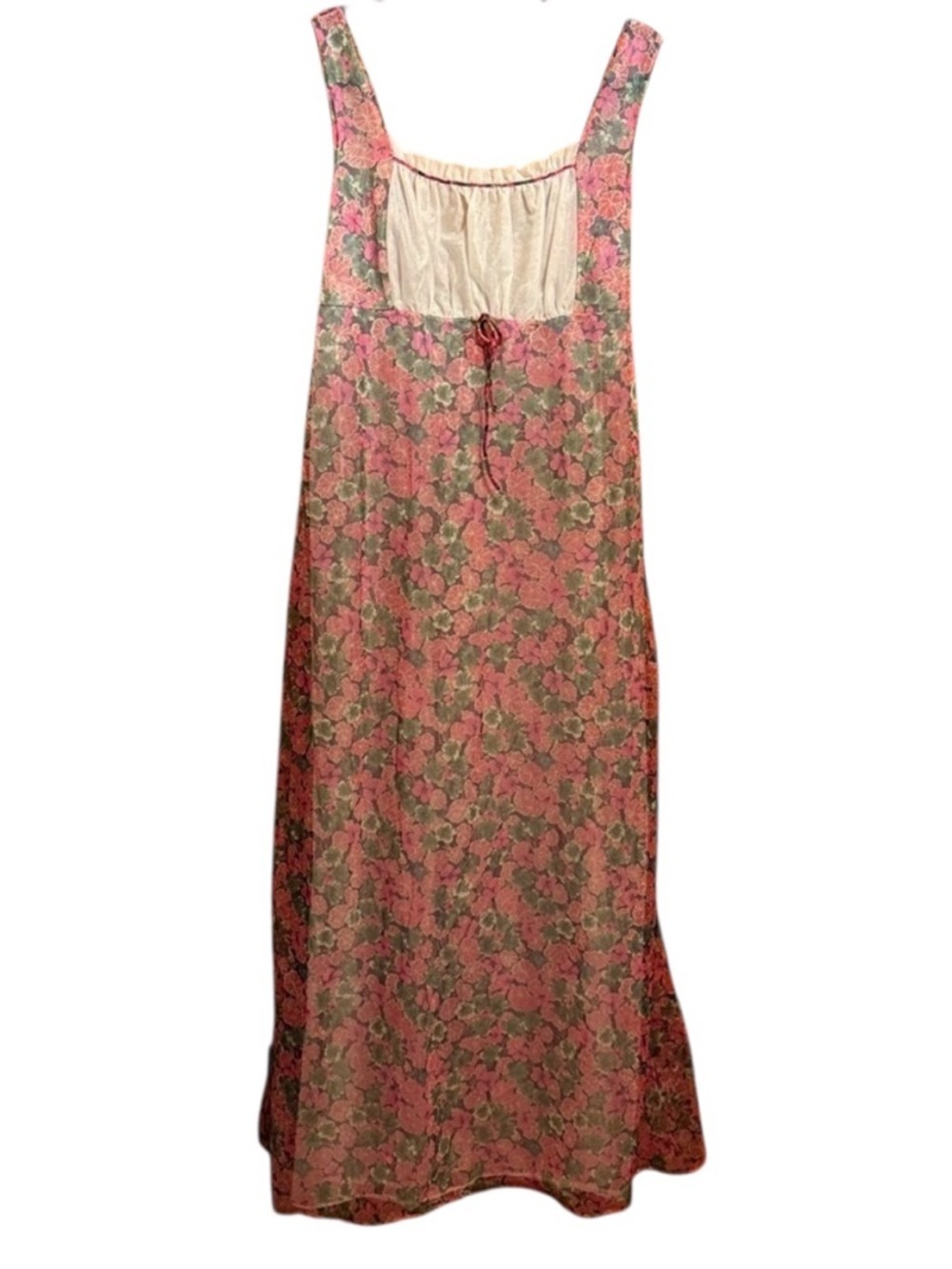Floral peignoir White Front